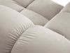 Micadoni Recamiere Bellis Links Samt Bluvel Dunkelbeige Bild 5