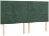 vidaXL Boxspringbett mit Matratze Dunkelgrün 180x200 cm Samt 3132756 Bild 5