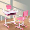 Schreibtisch Kinder Höhenverstellbar Mädchen Schublade Bücherständer Stuhl Rosa Bild 2