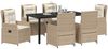 vidaXL Garten Essgruppe 7 pcs Beige und Hellgrau Poly-Rattan 3380971 Bild 3