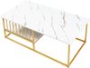 Couchtisch Raukurg 120x60x44 cm Marmoroptik, weiß/Goldfarben [en. casa] Bild 4