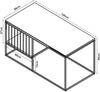 Couchtisch Raukurg 120x60x44 cm Marmoroptik, weiß/Goldfarben [en. casa] Bild 3