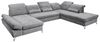 Couch MELFI L Sofa Schlafcouch Wohnlandschaft Schlaffunktion dunkelgrau U-Form Bild 4