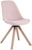 CLP Esszimmerstuhl Troyes Samt Square drehbarer und mit eckigen Holzbeinen,pink natura Bild 4