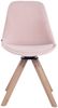 CLP Esszimmerstuhl Troyes Samt Square drehbarer und mit eckigen Holzbeinen,pink natura Bild 1