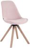 CLP Esszimmerstuhl Troyes Samt Square drehbarer und mit eckigen Holzbeinen,pink natura Bild 3