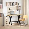 vidaXL Schreibtisch NOAIN X-Form-Beine 120x50x75 cm Massivholz Kiefer 4100040 Bild 2
