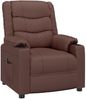 vidaXL Elektrischer Relaxsessel Braun Kunstleder [3143451] Bild 3