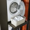 Roomart Waschmaschinenschrank für Trockner & Waschmaschine mit Ausziehbrett, Weiß Bild 4