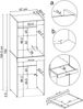 Roomart Waschmaschinenschrank für Trockner & Waschmaschine mit Ausziehbrett, Weiß Bild 5