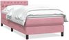 vidaXL Boxspringbett mit Matratze Rosa 90x210 cm Samt 3316484 Bild 2