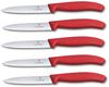 Victorinox | Swiss Classic Gemüsemesser-Set | 10 cm Klinge | ergonomisches Design | ideal für präzises Schneiden | Farbe: Rot | ohne Wellenschliff Bild 2