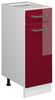 Küchenunterschrank R-Line Rot Hochglanz 30 cm ohne Arbeitsplatte Vicco Bild 4