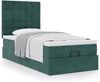 vidaXL Ottoman-Bett mit Matratzen Dunkelgrün 80x200 cm Samt 3313580 Bild 4