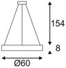 SLV No. 133841 MEDO PRO 60 RING Pendelleuchte weiss LED Bild 4