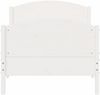 vidaXL Massivholzbett ohne Matratze Weiß 75x190 cm Kiefernholz 842575 Bild 4