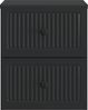 vidaXL Wandmontierter Nachttisch Schwarz 33 x 34,5 x 40 cm 897957 Bild 4