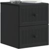 vidaXL Wandmontierter Nachttisch Schwarz 33 x 34,5 x 40 cm 897957 Bild 2