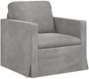 vidaXL Sofa Set 2 pcs Hellgrau 138 x 78 x 80 cm Samt 3407507 Bild 4