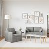 vidaXL Sofa Set 2 pcs Hellgrau 138 x 78 x 80 cm Samt 3407507 Bild 3
