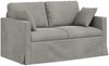 vidaXL Sofa Set 2 pcs Hellgrau 138 x 78 x 80 cm Samt 3407507 Bild 5