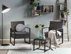 Garten Sitzgruppe 5-teilig Polyrattan anthrazit mit Tisch und Kissen Bild 5