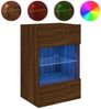 vidaXL TV-Wandschrank mit LED-Leuchten Braun Eichen-Optik 40x30x60,5cm 837090 Bild 2