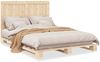vidaXL Massivholzbett mit Kopfteil 140x200 cm Kiefer 3281534 Bild 2