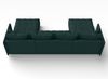 AX LIVING Ecksofa Grün Sofa U Form mit Schlaffunktion Veliro U, 345 cm Bild 4