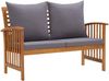 vidaXL 5-tlg. Garten-Lounge-Set mit Auflagen Massivholz Akazie 3057981 Bild 3