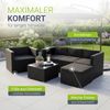 Juskys 'Punta Cana' Lounge, Polyrattan , Schwarz | Dunkelgrau, L Bild 5