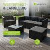 Juskys 'Punta Cana' Lounge, Polyrattan , Schwarz | Dunkelgrau, L Bild 2