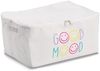 ZELLER 14549 Aufbewahrungsbox GOOD MOOD mit Reißverschluss, Polyester/Baumwolle ca. 39 x 29 x 18 cm Bild 1