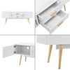 Fernsehtisch Alavus 140x40x56 cm Weiß en. casa Bild 4