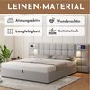 STILVORA Polsterbett 180x200 Bettgestelle Stauraumbett mit USB port und Lampe,Doppelbett (Hydraulikbett mit Stauraum,Holzlattenunterstützung, 1-tlg, 180 x 200 cm, mit Matratze), mit USB-Anschluss, Wireless Charging, Beleuchtete Lampe Bild 3