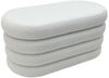 riess-ambiente Sitzbank VOGUE 85cm weiß (Einzelartikel, 1-St), Wohnzimmer · Bouclé · rund · mit Stauraum · Scandinavian Design Bild 2