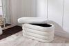 riess-ambiente Sitzbank VOGUE 85cm weiß (Einzelartikel, 1-St), Wohnzimmer · Bouclé · rund · mit Stauraum · Scandinavian Design Bild 4