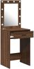 vidaXL Schminktisch Braun Eichen-Optik 50 x 41 x 135 cm Holzwerkstoff 865043 Bild 4