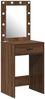vidaXL Schminktisch Braun Eichen-Optik 50 x 41 x 135 cm Holzwerkstoff 865043 Bild 2