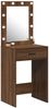 vidaXL Schminktisch Braun Eichen-Optik 50 x 41 x 135 cm Holzwerkstoff 865043 Bild 3