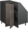 Dachschrägenschrank Eckschrank Rion Edelgrau/Anthrazit 75.6 x 81.6 cm mit 1 Tür Vicco Bild 4