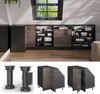 Dachschrägenschrank Eckschrank Rion Edelgrau/Anthrazit 75.6 x 81.6 cm mit 1 Tür Vicco Bild 5