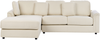 Rechtsseitiges Ecksofa mit Ottomane KOHLO Stoff Helles Beige Rechtsseitig Bild 5