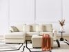 Rechtsseitiges Ecksofa mit Ottomane KOHLO Stoff Helles Beige Rechtsseitig Bild 3