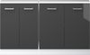 Küchenschrank für Dachschrägen R-Line Anthrazit Hochglanz 140 cm 2er Set Vicco Bild 4
