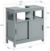 SoBuy FRG128-II-SG Waschbeckenunterschrank, MDF, Lackiert, Grau, 60 x 60 x 30 cm Bild 3