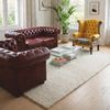 Casa Padrino Luxus Chesterfield Leder Ohrensessel Gelb / Bunt / Dunkelbraun H. 110 cm Bild 3