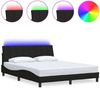 vidaXL Bettgestell ohne Matratze "Hanko" Schwarz 160x200 cm Stoff 3310470 Bild 2