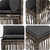 vidaXL Gartensofa-set 12 pcs Grau Poly-Rattan 3434381 Bild 4