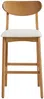Vente-unique - LERANIA Barhocker Stoff Beige - B 52,5 cm x H 107,5 cm x L 49 cm Bild 3